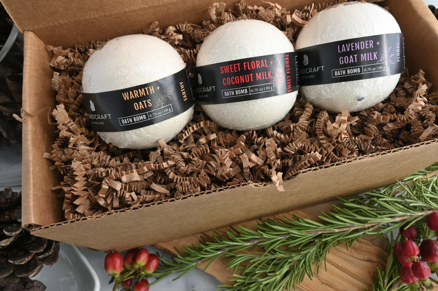 Bath Bomb Trio Gift Set